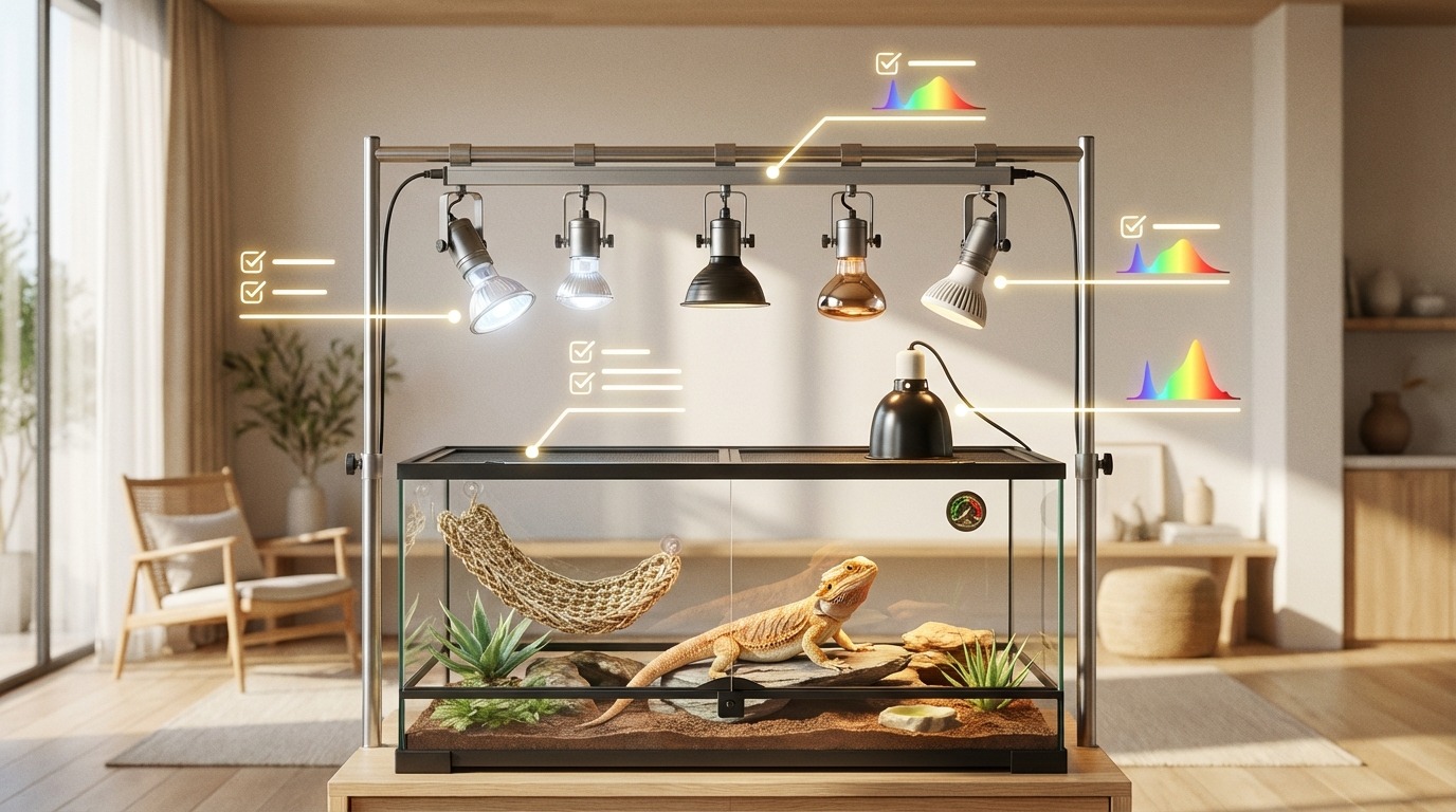 購入前に確認！爬虫類ライトスタンド選び5つのチェックリスト