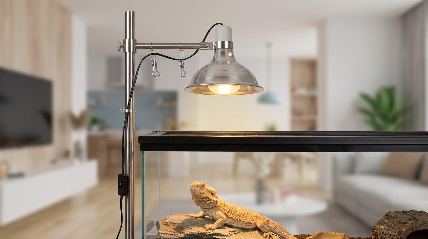 爬虫類ライトスタンドの正しい設置方法と安全対策