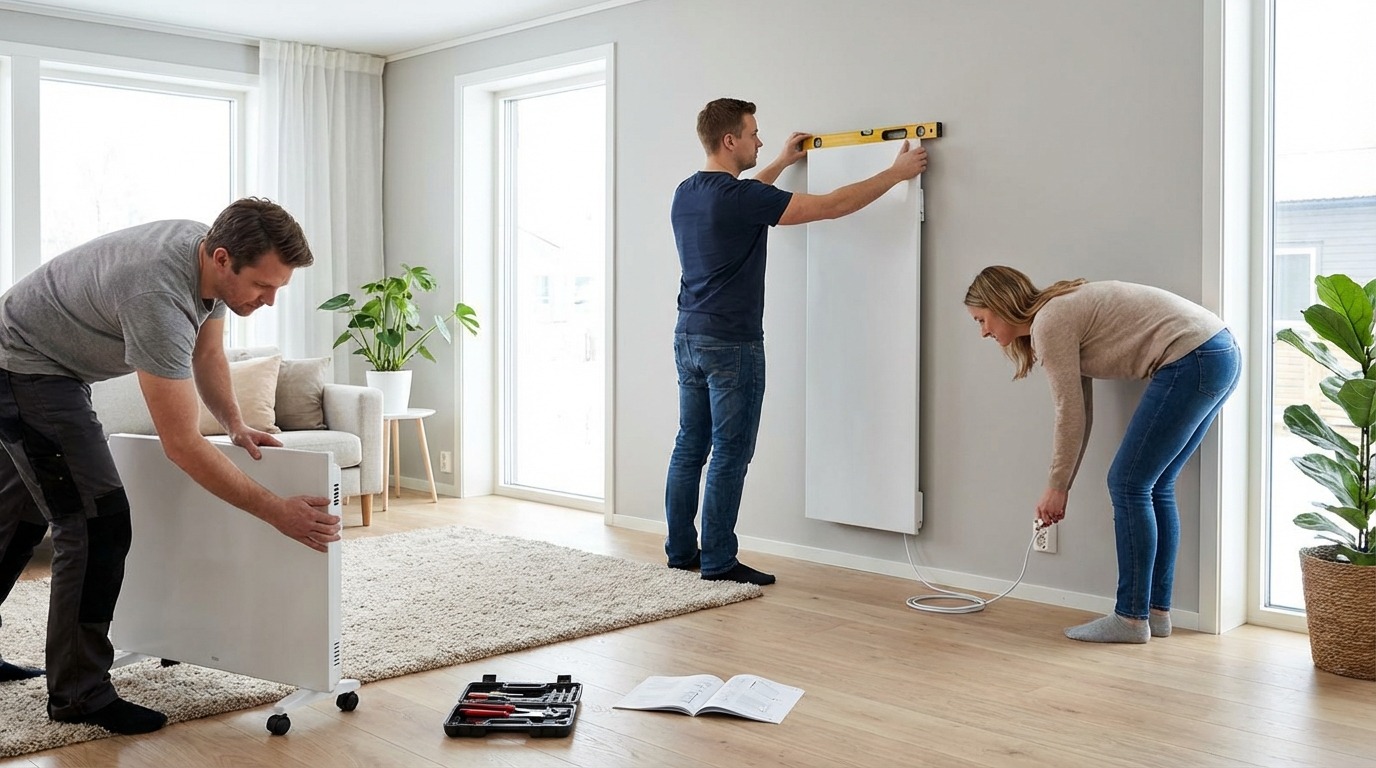 パネルヒーターの正しい設置方法【5ステップ】