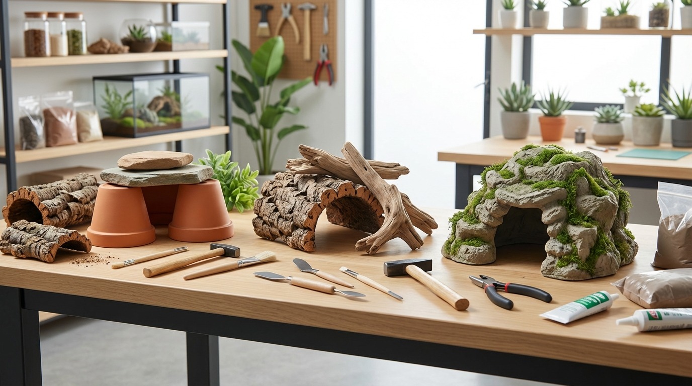 【難易度別】爬虫類シェルターの作り方3選|ハンドメイド完全ガイド