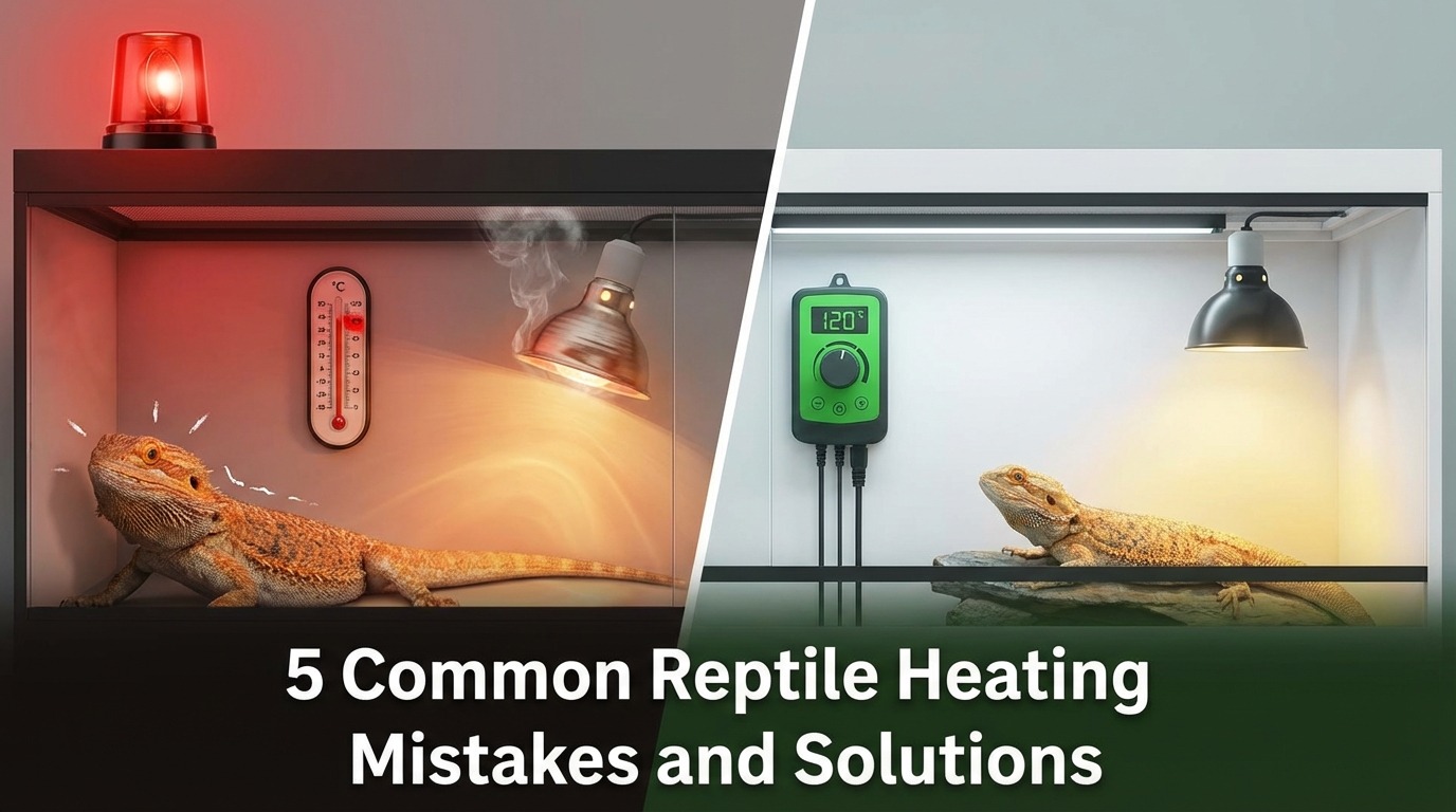 爬虫類の保温でよくある失敗5選と対処法