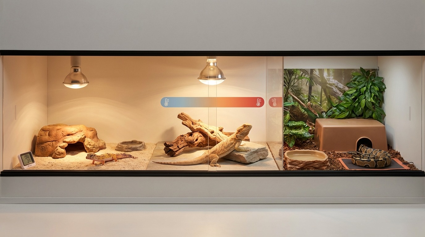 【早見表】人気5種の適正温度一覧|レオパ・フトアゴ・ボールパイソン