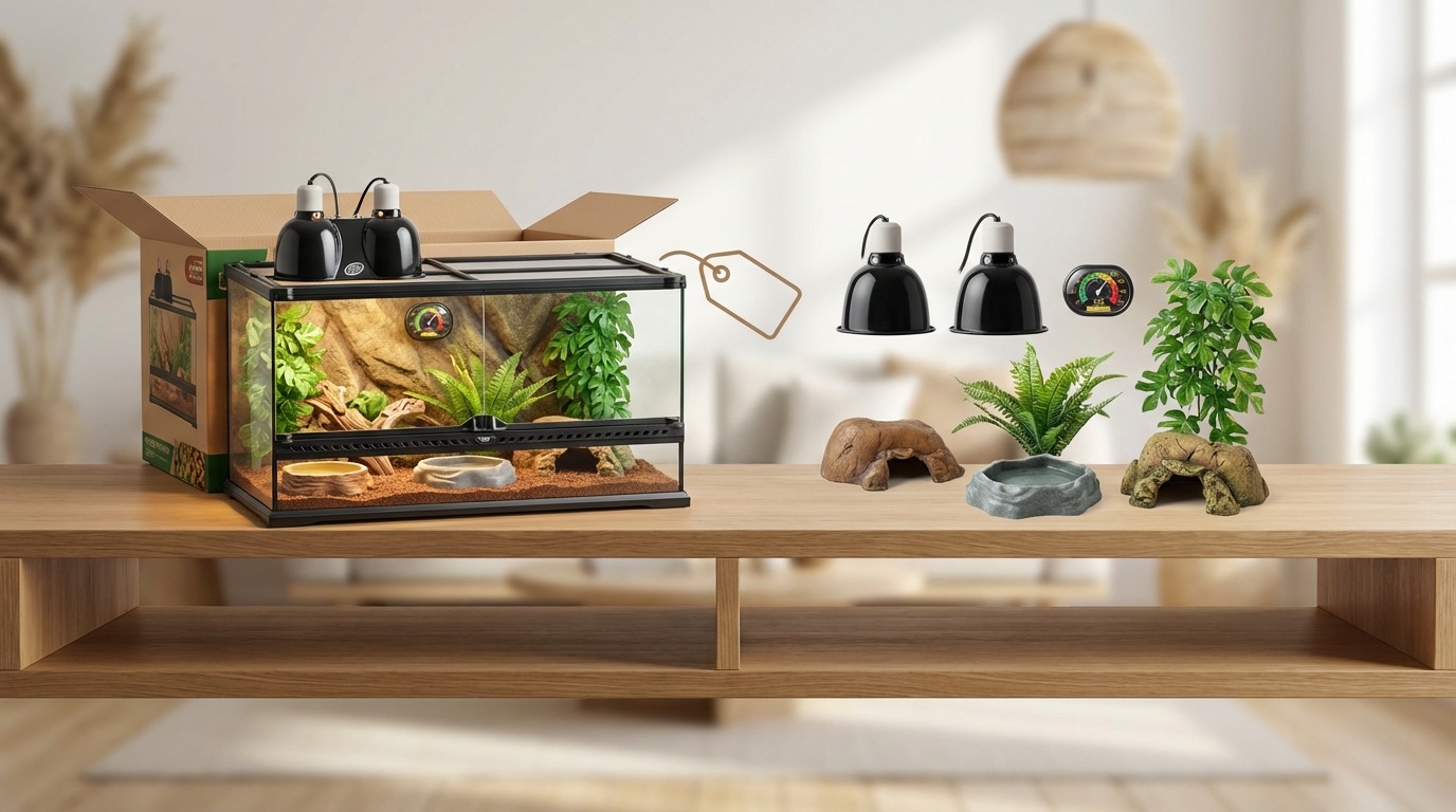 爬虫類飼育セットとは？中身・相場・単品購入との違い