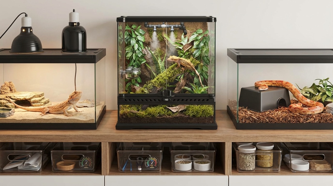 【生体別】爬虫類飼育セットの選び方早見ガイド