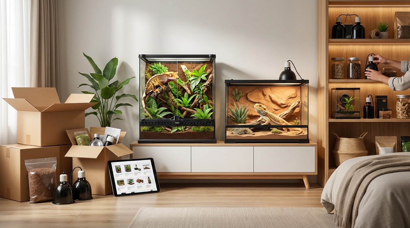 爬虫類飼育セットはどこで買う？Amazon・楽天・専門店を比較