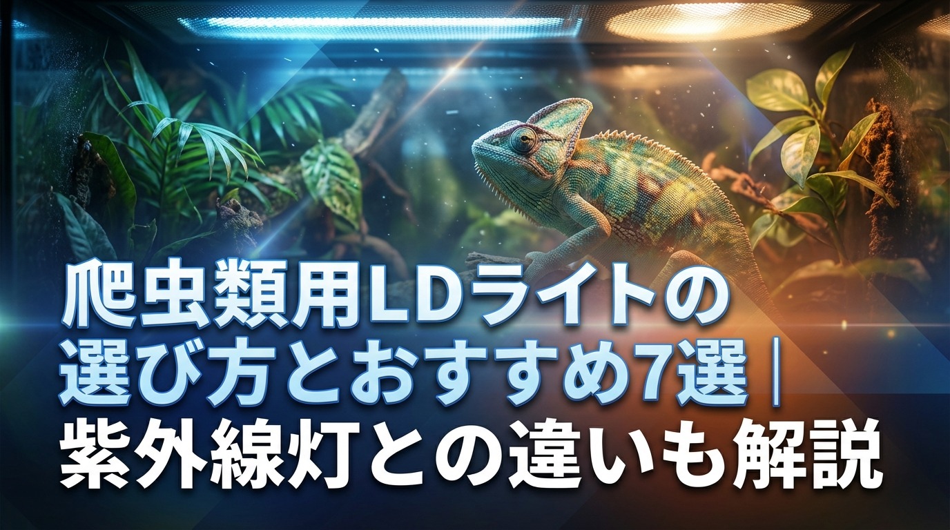 爬虫類用LEDライトの選び方とおすすめ7選｜紫外線灯との違いも解説