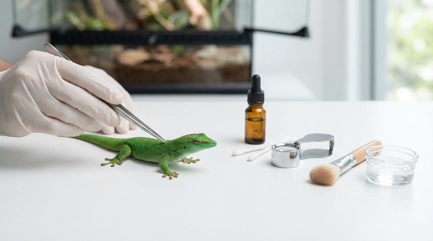 【駆除方法】爬虫類のダニを安全に除去する5ステップ