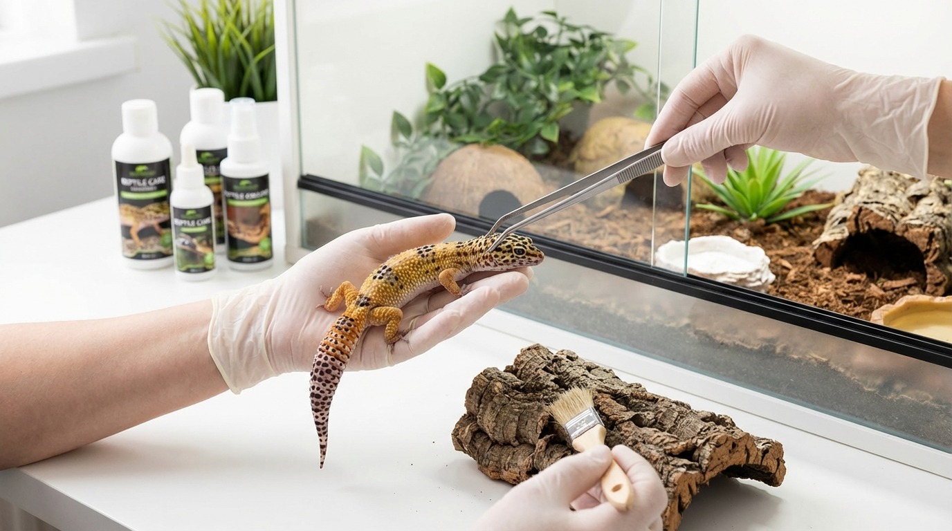 爬虫類のダニを再発させない予防と日常管理