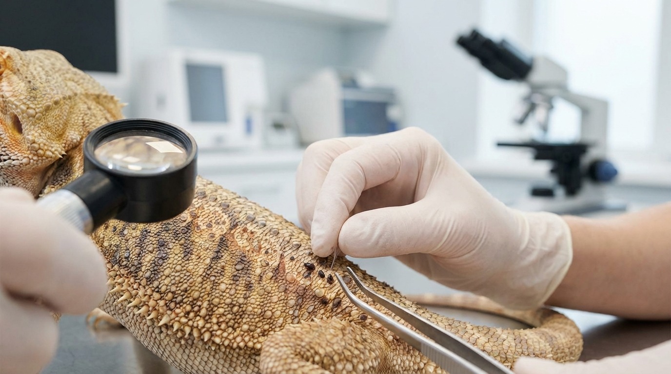 爬虫類のダニ被害で動物病院に行くべき?受診の判断基準