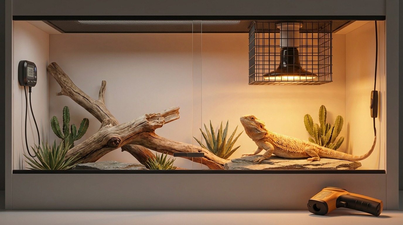 爬虫類用セラミックヒーターを安全に使うための注意点