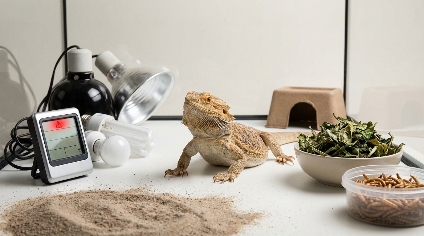 フトアゴヒゲトカゲは飼育が難しい？初心者が失敗しやすい3つのポイント