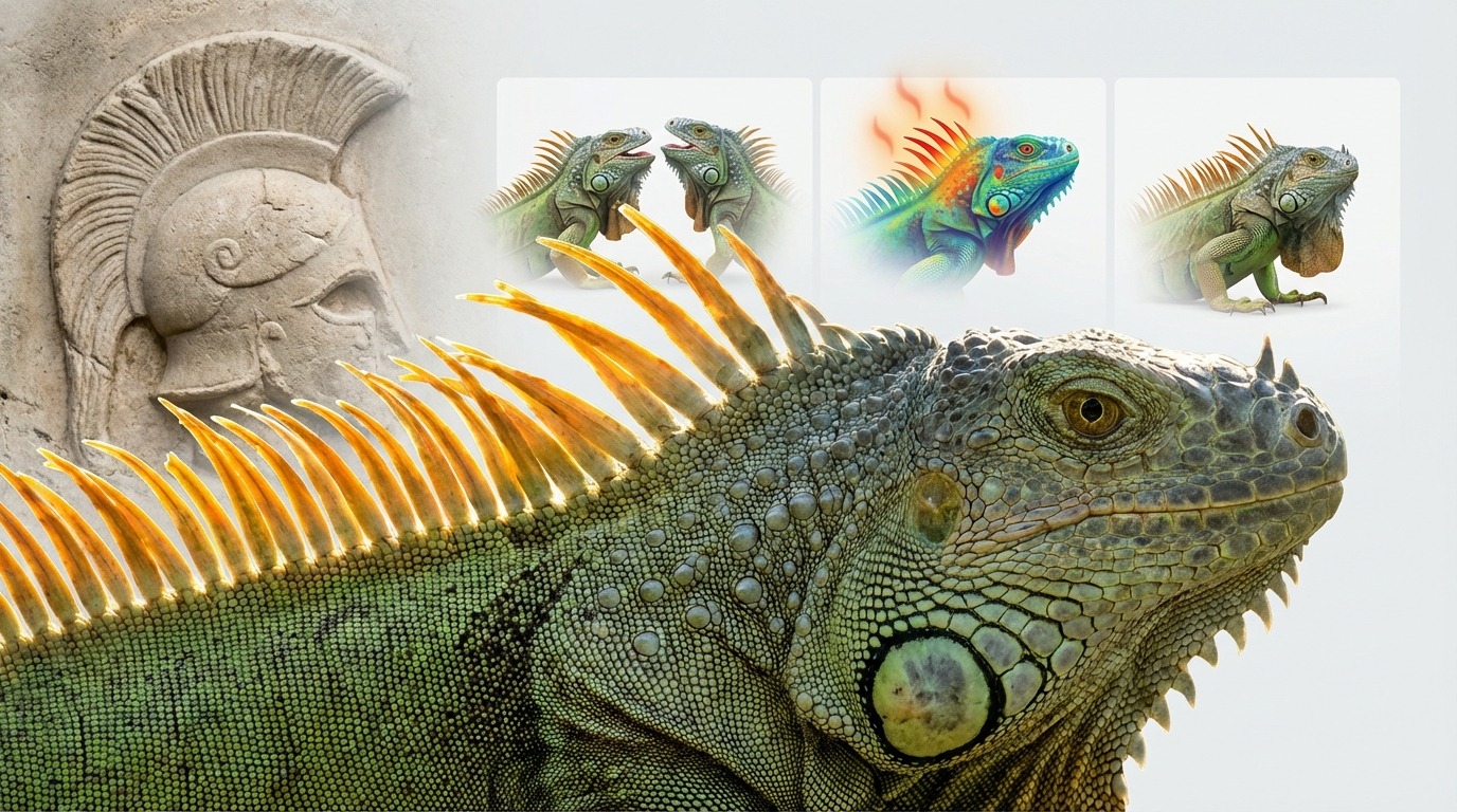 クレストの語源と爬虫類における3つの役割