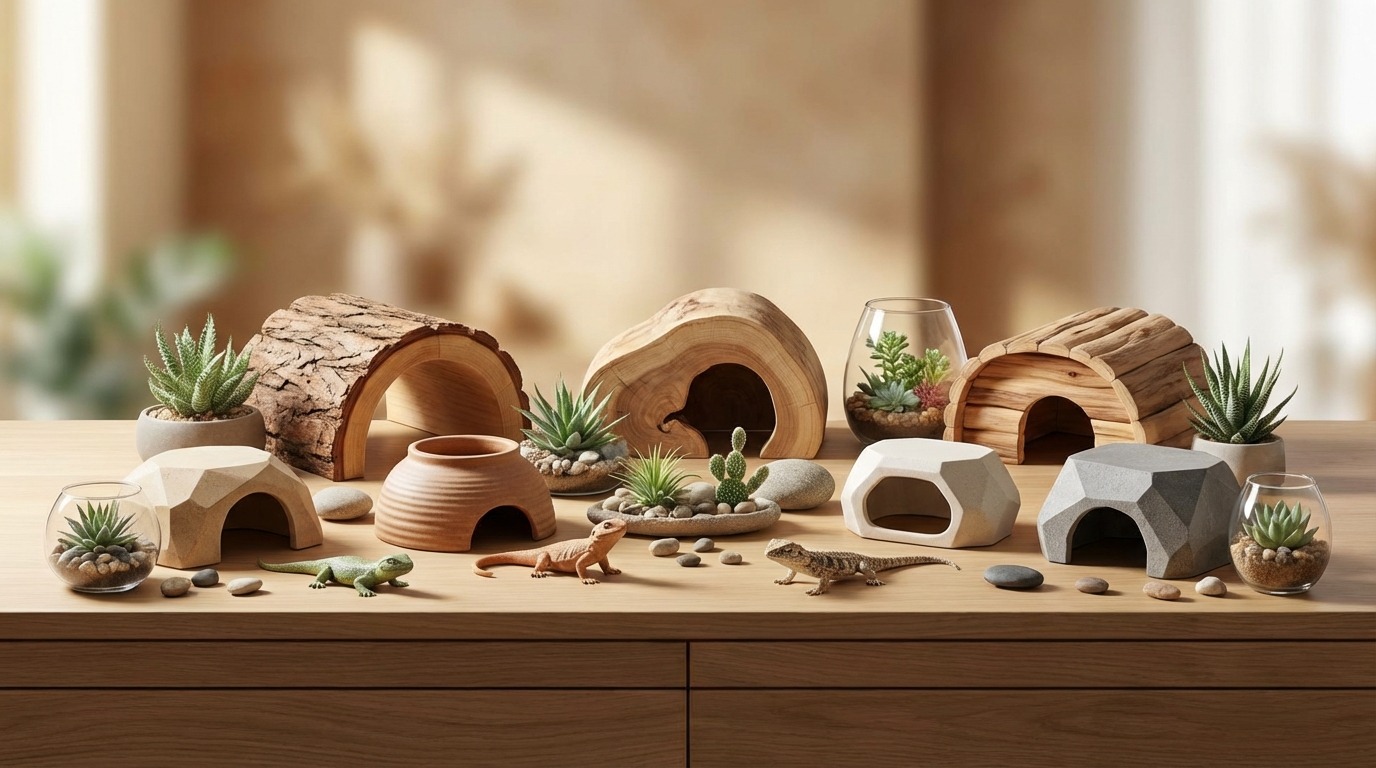 【徹底比較】おしゃれな爬虫類シェルターおすすめ7選