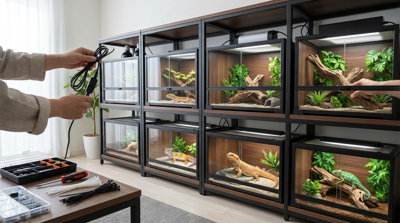 爬虫類ラック購入後の設置・カスタマイズのコツ