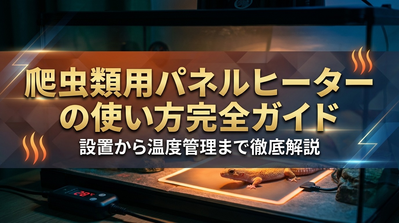 爬虫類用パネルヒーターの使い方完全ガイド|設置から温度管理まで徹底解説