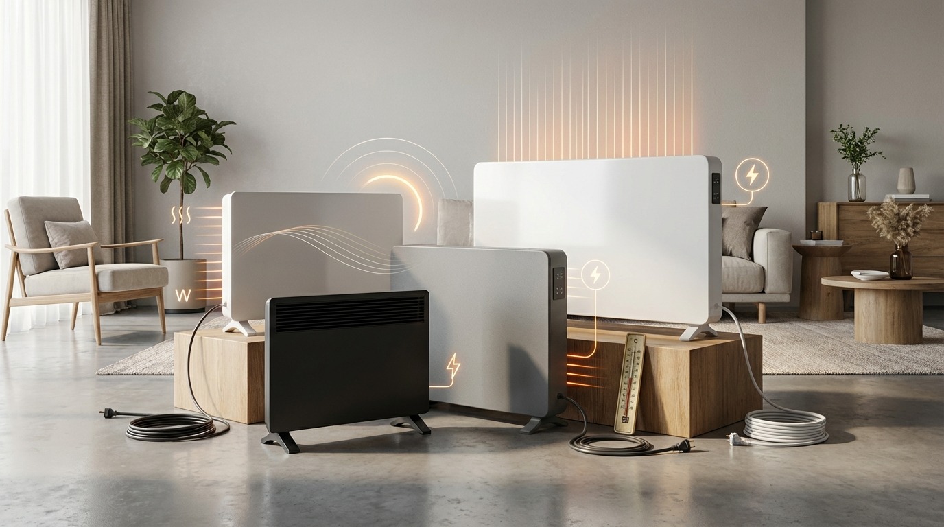 パネルヒーターの選び方|サイズ・ワット数の目安