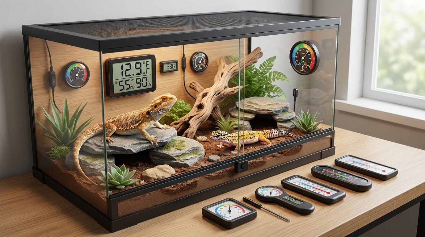 爬虫類用温湿度計の選び方【5つのチェックポイント】
