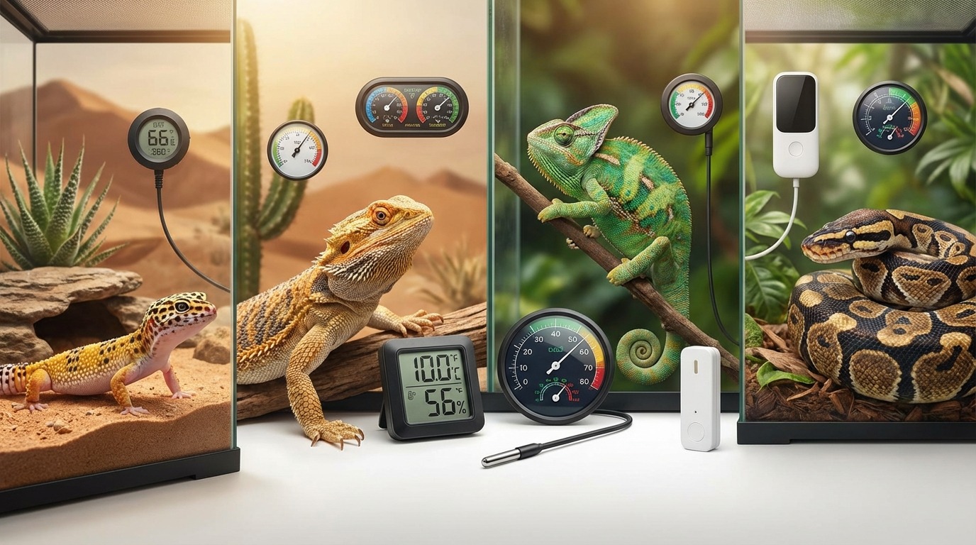 【タイプ別】爬虫類用温湿度計おすすめ7選