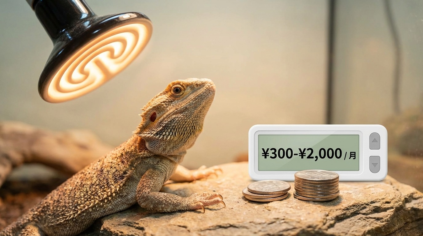【結論】爬虫類ヒーターの電気代は月300〜2,000円が目安