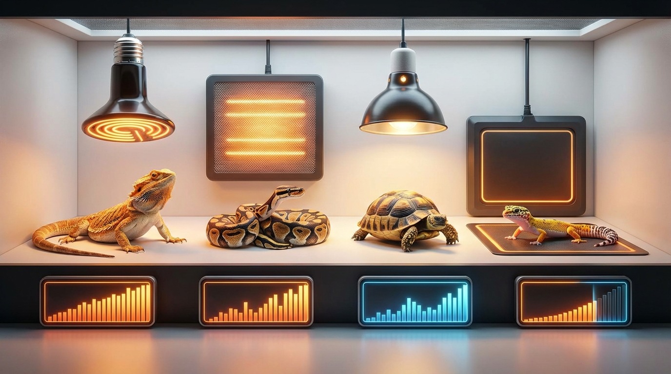 【種類別比較】爬虫類ヒーターの電気代ランキング