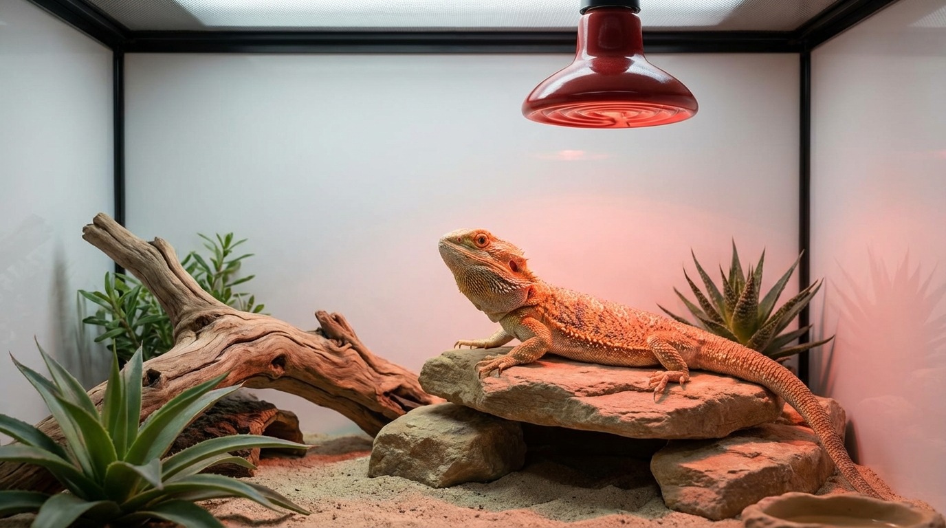 爬虫類用赤外線ライトの正しい使い方・設置方法