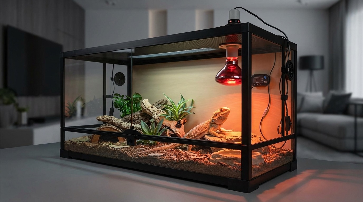 爬虫類の赤外線ライト使用時の注意点と安全対策