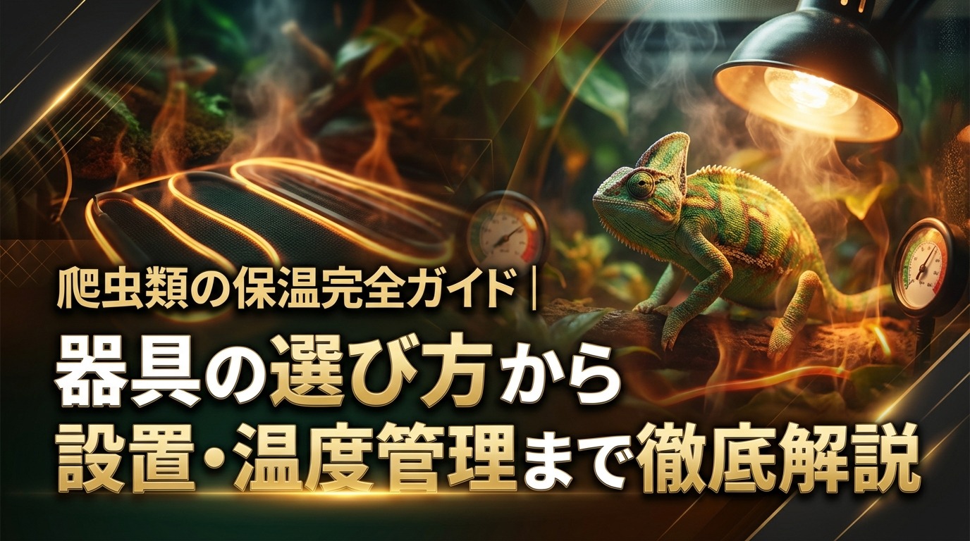 爬虫類の保温完全ガイド|器具の選び方から設置・温度管理まで徹底解説
