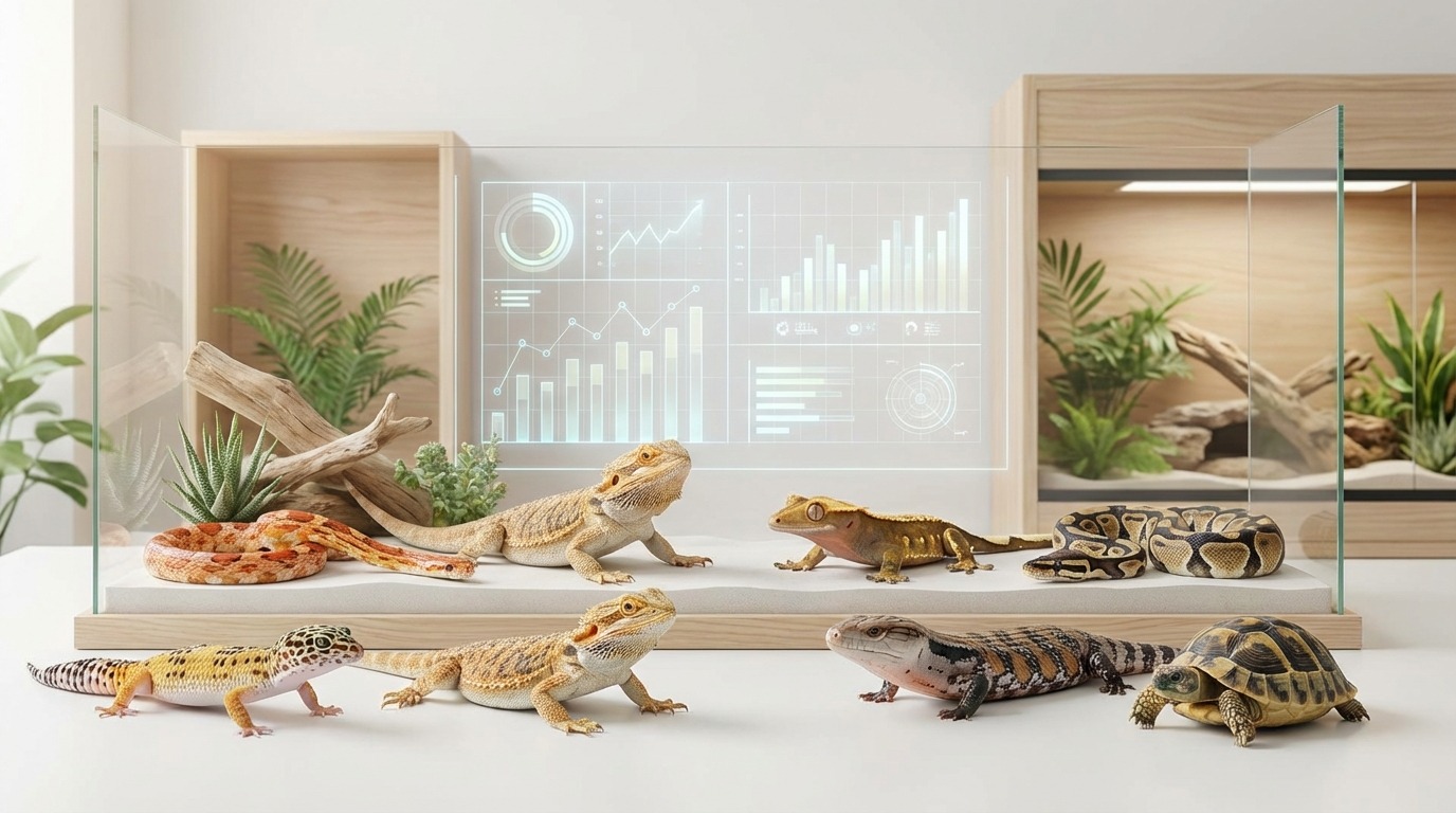 【一目でわかる】飼育しやすい爬虫類10種 徹底比較表