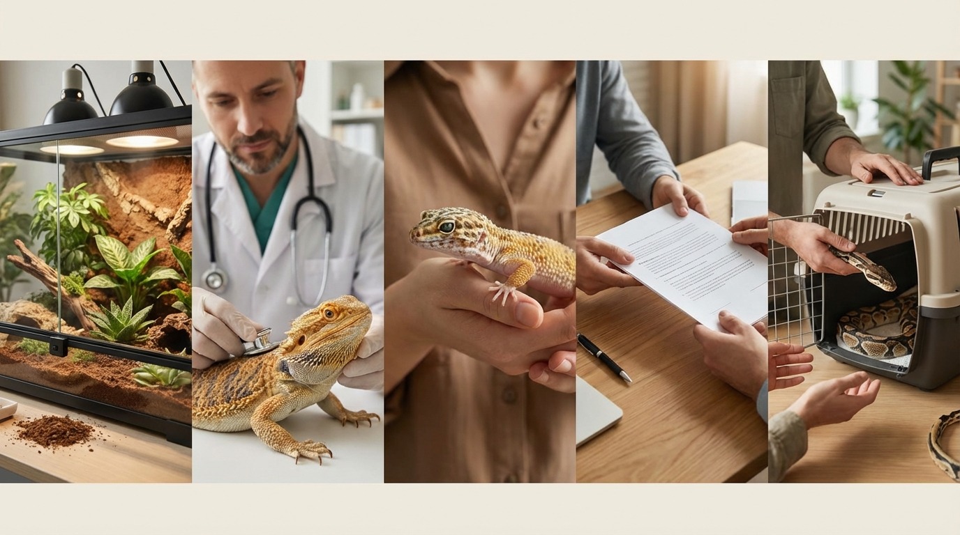 爬虫類を譲渡する5つのステップ【準備から引き渡しまで】