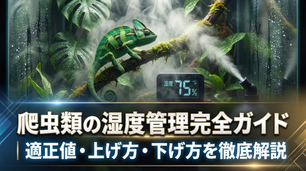 爬虫類の湿度管理完全ガイド｜適正値・上げ方・下げ方を徹底解説