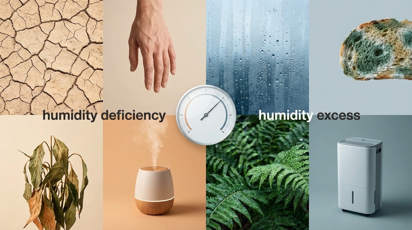 湿度不足・湿度過多で起こる症状と見分け方