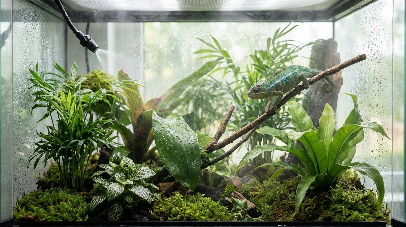 爬虫類の湿度を上げる方法5選|状況別の使い分け