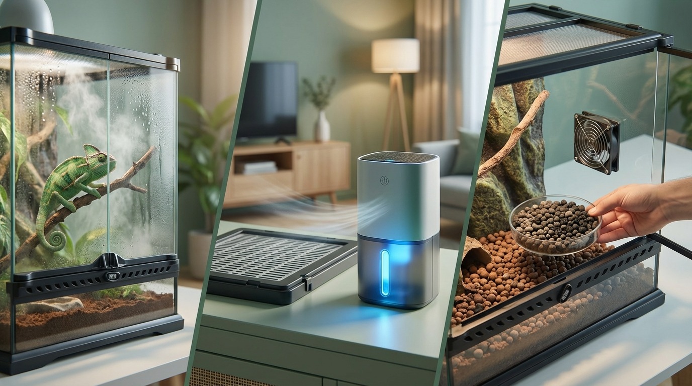 爬虫類の湿度を下げる方法3選|多湿トラブルを防ぐ