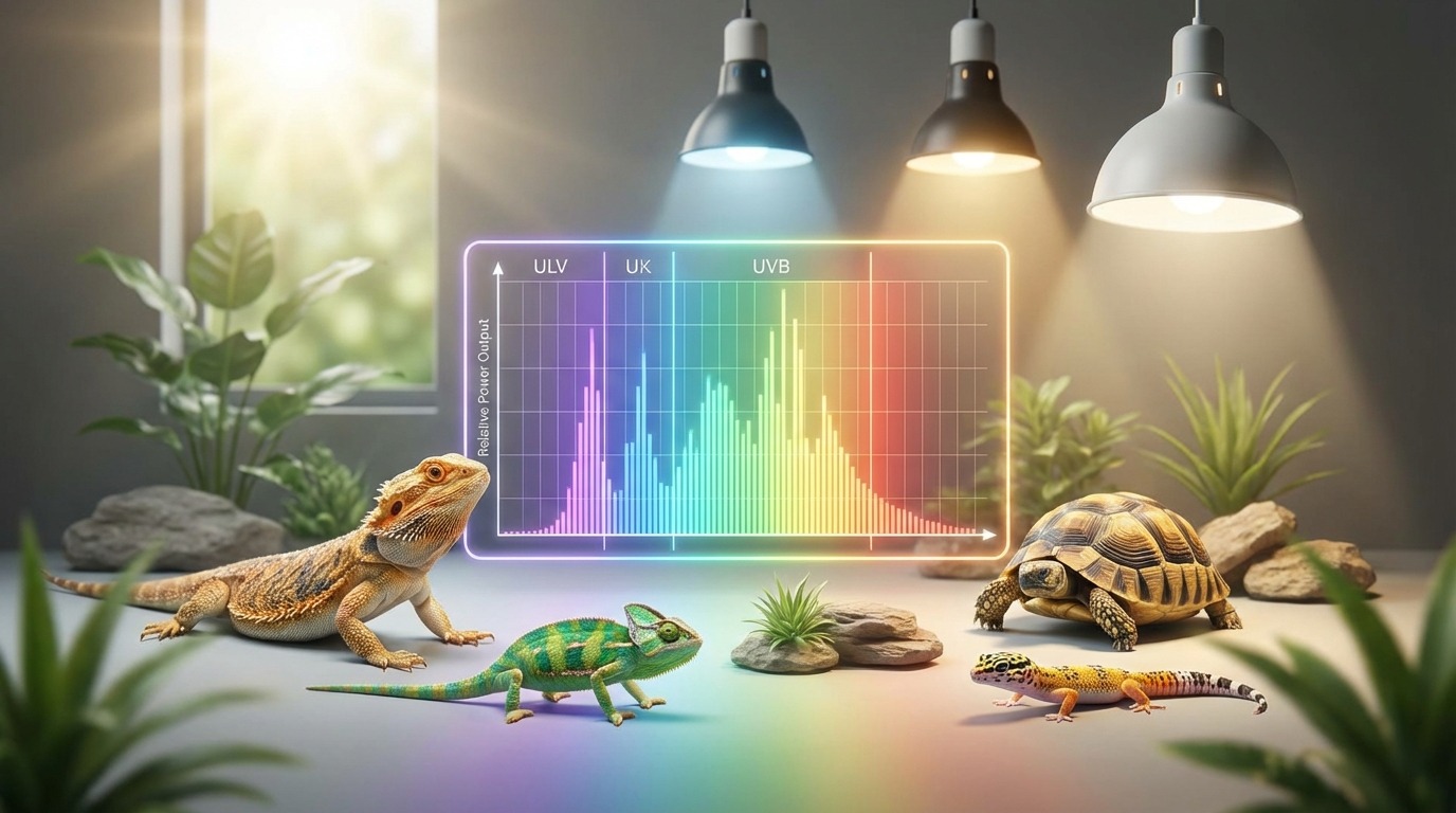 爬虫類の種類別|紫外線の必要度と推奨UVB出力