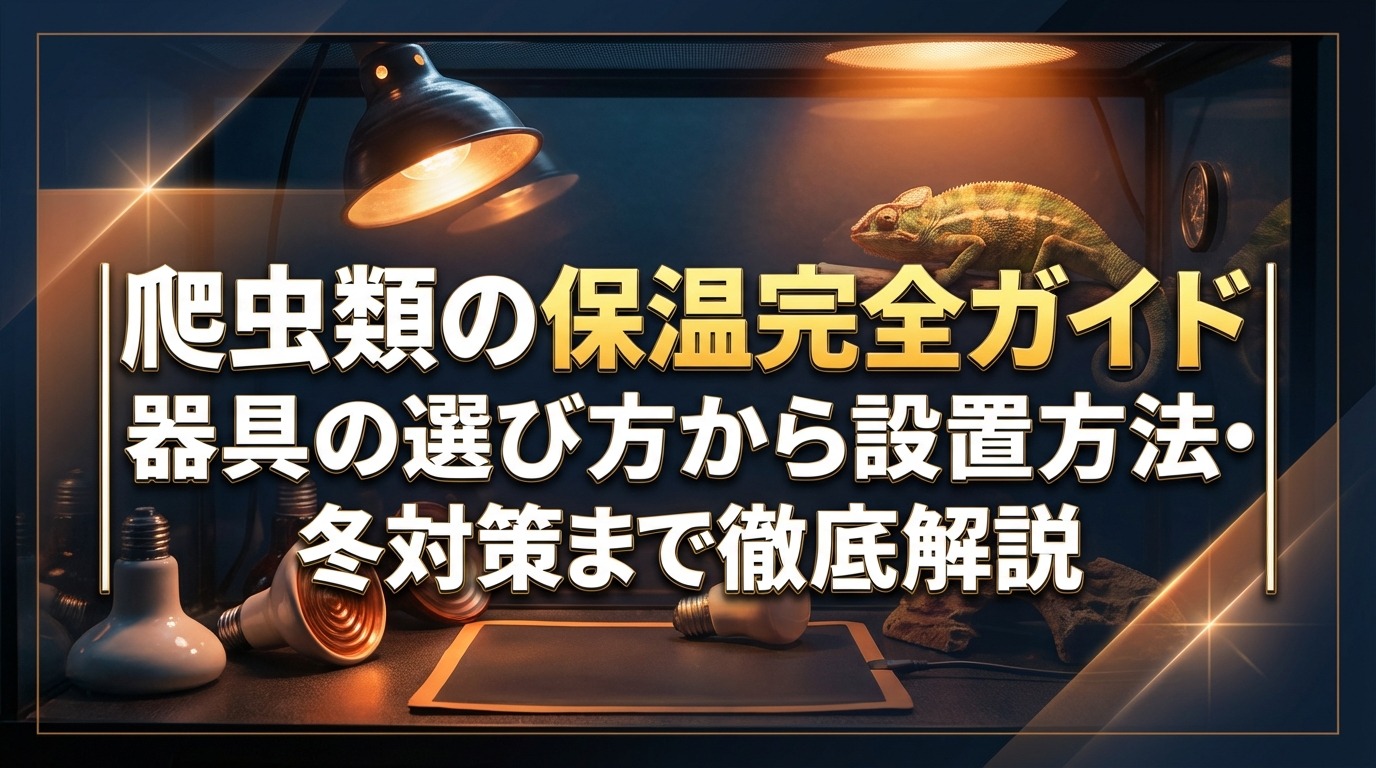 爬虫類の保温完全ガイド｜器具の選び方から設置方法・冬対策まで徹底解説