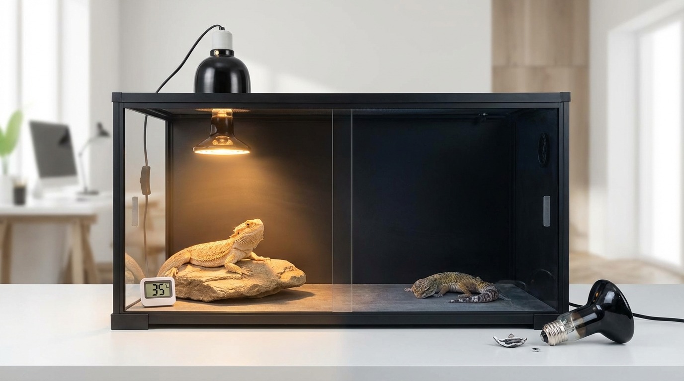 爬虫類の保温でよくある失敗と対処法
