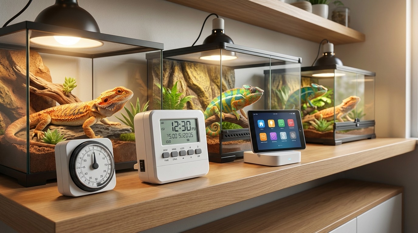 爬虫類用ライトタイマーの種類と選び方｜3タイプを比較