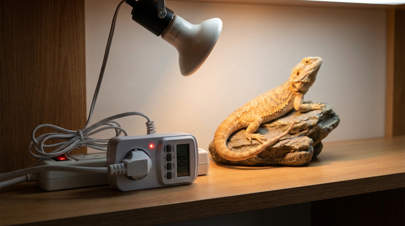 爬虫類ライトのタイマー使用時によくあるトラブルと解決法
