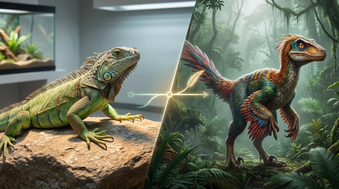 【結論】現在の爬虫類に羽毛はないが、恐竜には羽毛があった