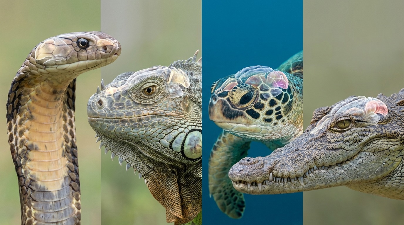 爬虫類グループ別にみる脳の特徴