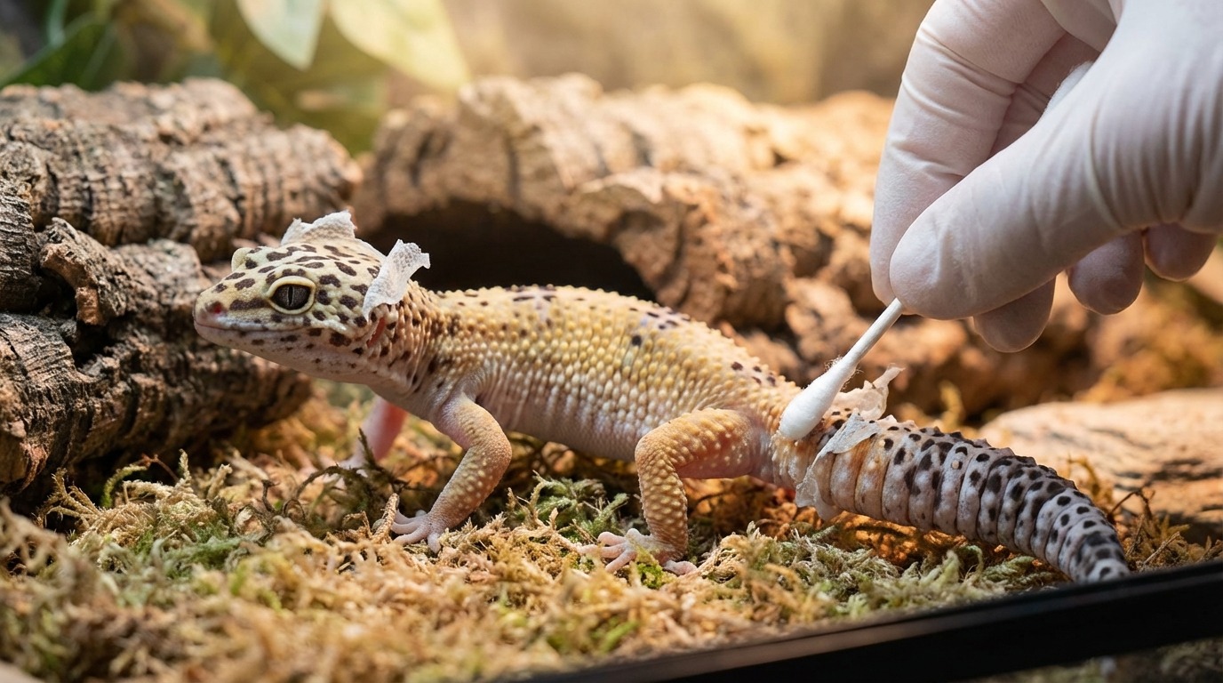 爬虫類の脱皮を手伝う正しい方法【5ステップ】