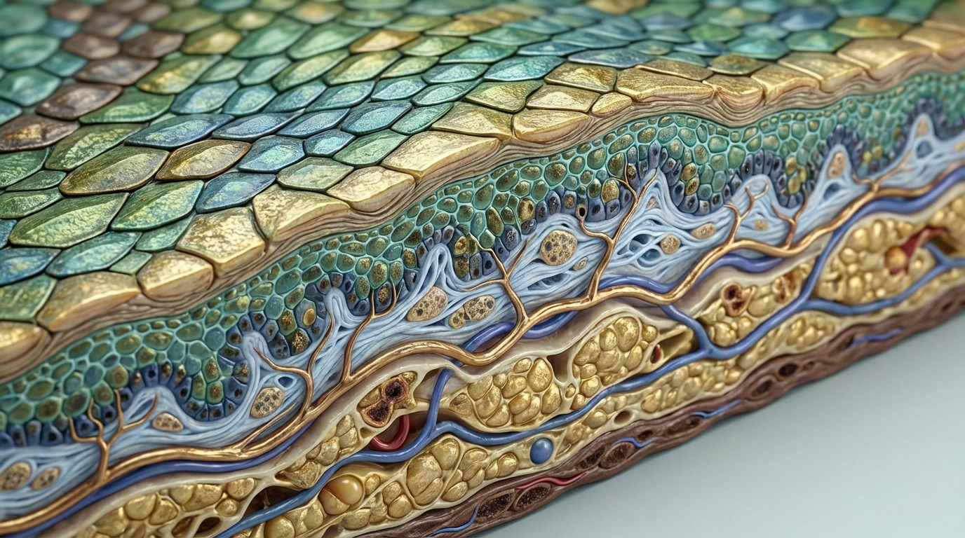 爬虫類の肌の構造とは？皮膚を形作る3つの層