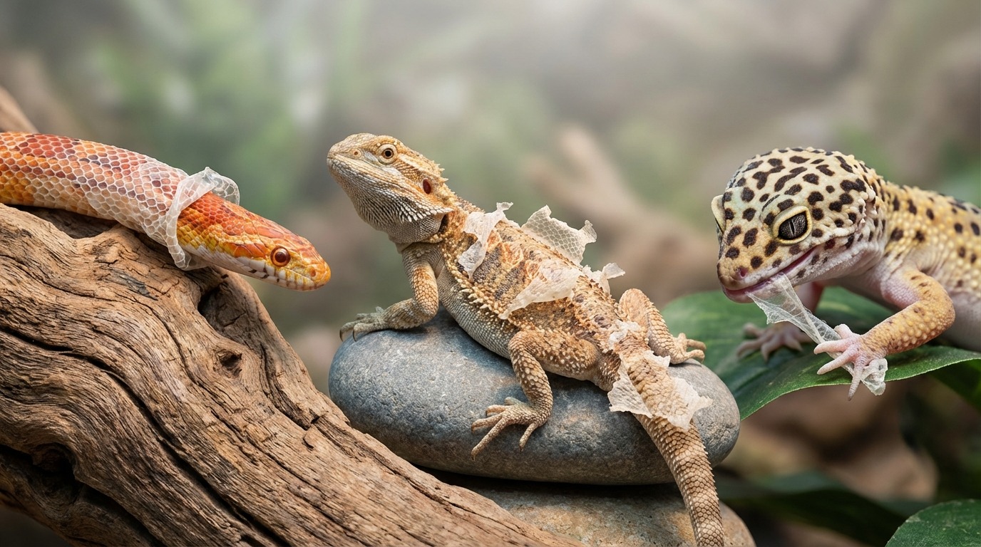 【種類別】ヘビ・トカゲ・ヤモリの脱皮の特徴と所要時間