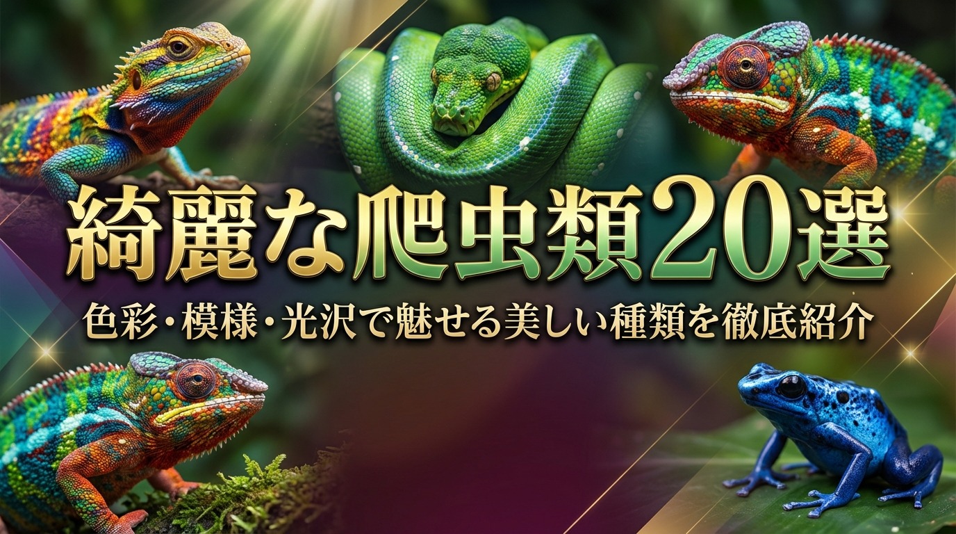 綺麗な爬虫類20選|色彩・模様・光沢で魅せる美しい種類を徹底紹介