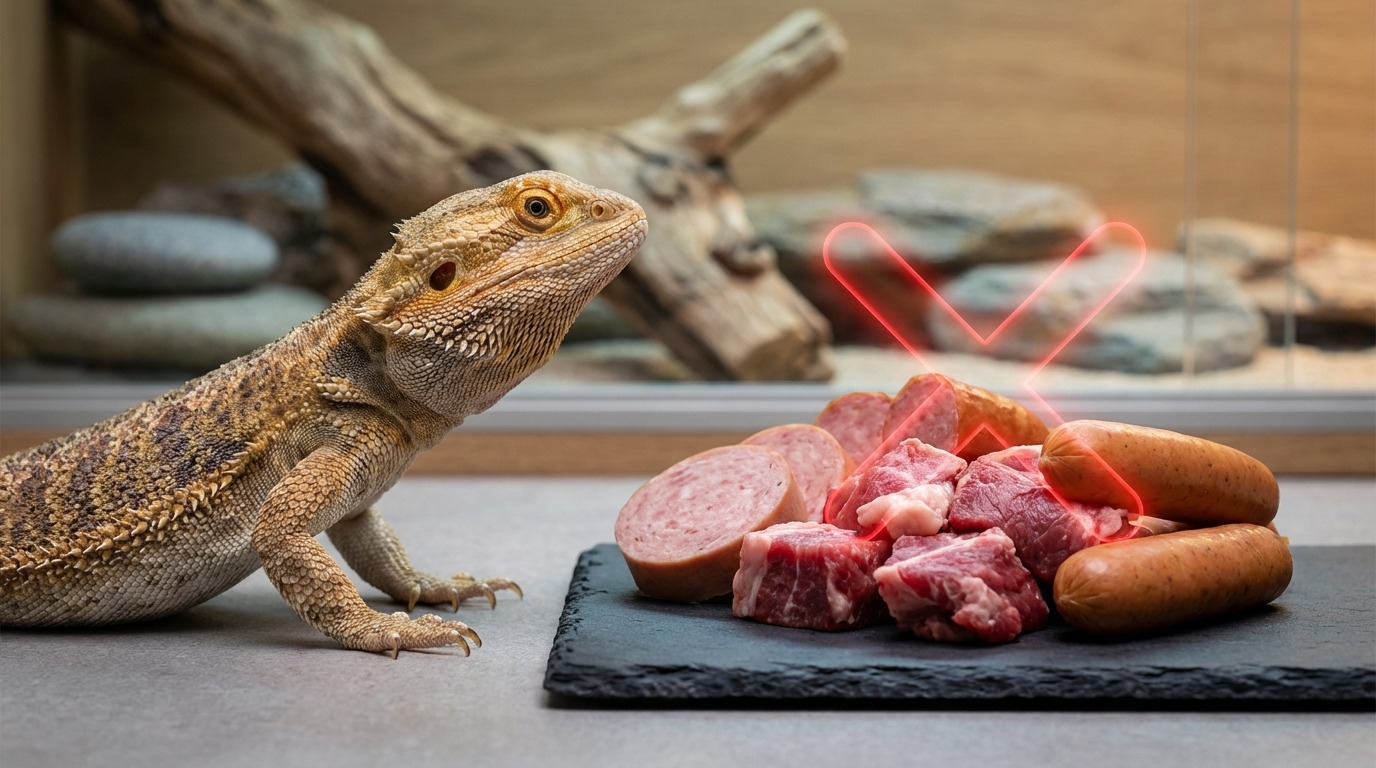 爬虫類に絶対与えてはいけない肉リスト|健康被害を防ぐNG食材