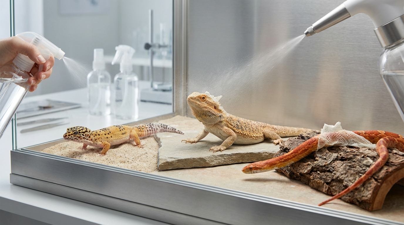 【種類別】レオパ・フトアゴ・ヘビの脱皮不全スプレー活用法