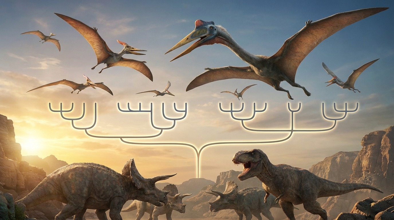 翼竜とは?恐竜ではない理由と分類上の位置づけ