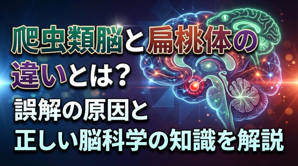 爬虫類脳と扁桃体の違いとは？誤解の原因と正しい脳科学の知識を解説