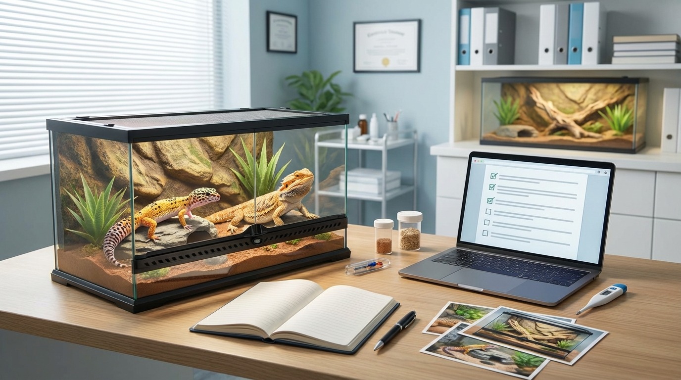 爬虫類の相談前に準備しておくべき情報チェックリスト