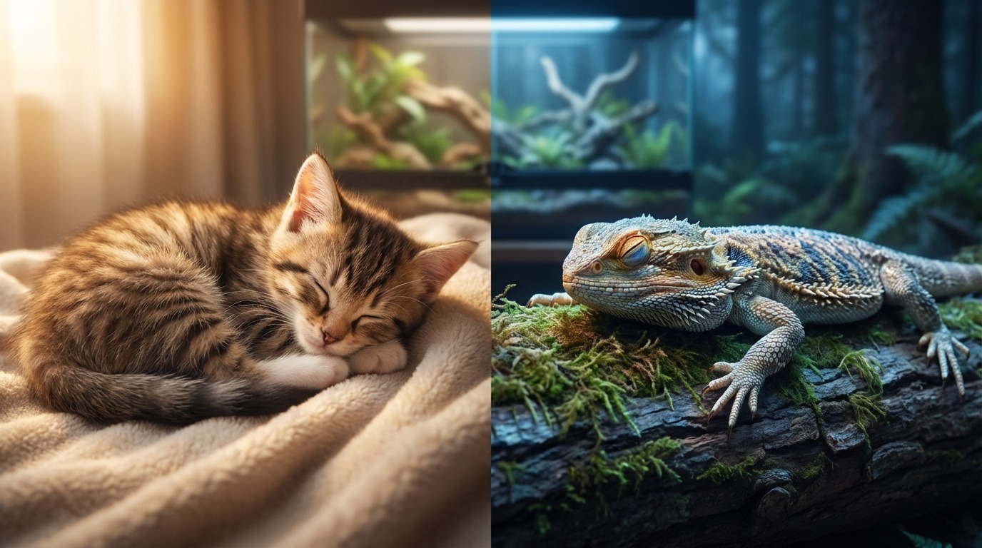 爬虫類の睡眠の基本|哺乳類との違いと種類別の睡眠時間